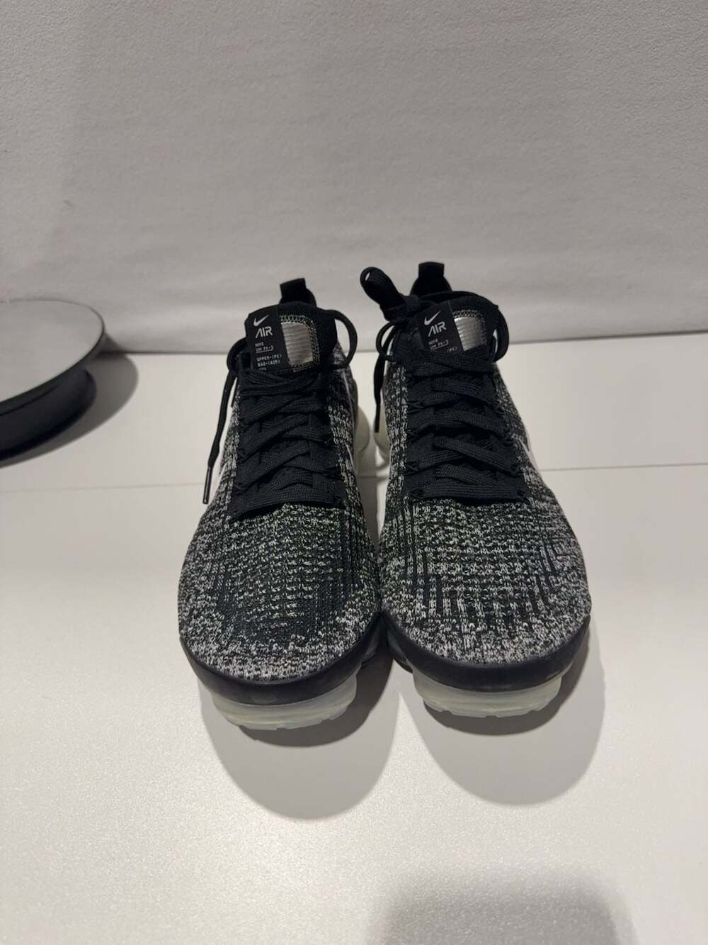 WMNS Nike Air VaporMax Flyknit 3 Black White Running Shoes